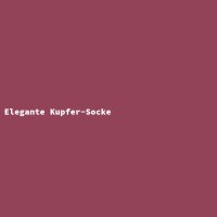 Elegante Kupfer-Socke