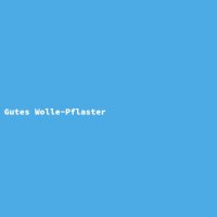 Gutes Wolle-Pflaster