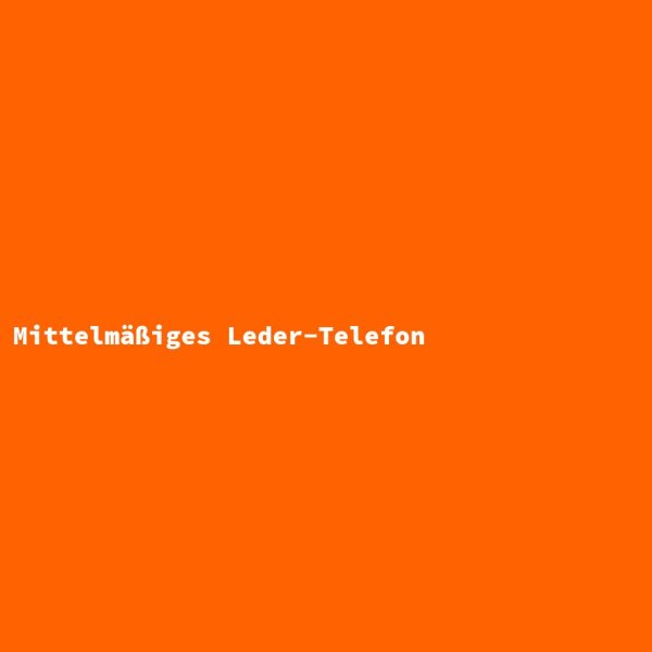 Mittelm&auml;&szlig;iges Leder-Telefon