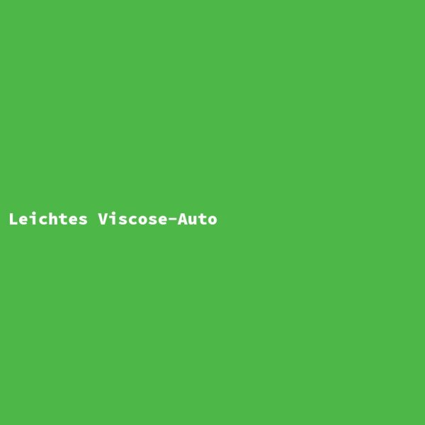 Leichtes Viscose-Auto