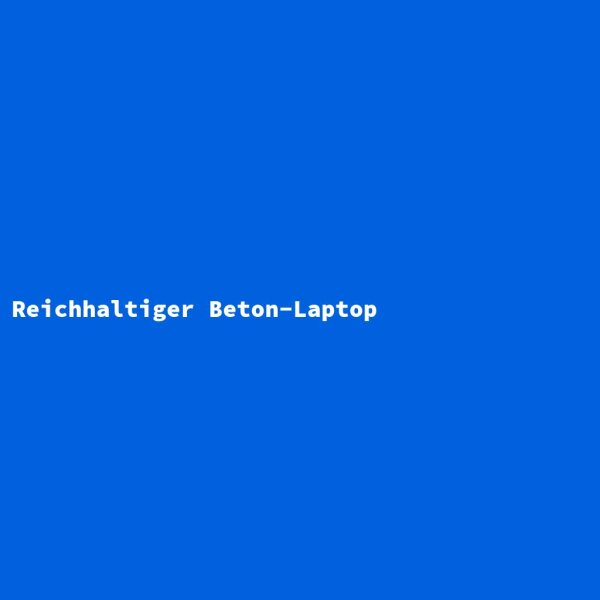 Reichhaltiger Beton-Laptop
