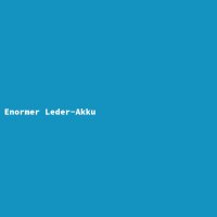 Enormer Leder-Akku