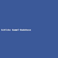 Schicke Gummi-Badehose