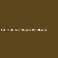Unterhaltsamer Viscose-Briefkasten