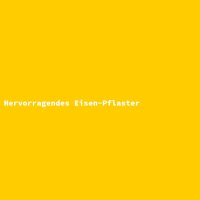 Hervorragendes Eisen-Pflaster