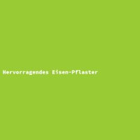 Hervorragendes Eisen-Pflaster
