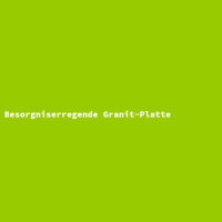 Besorgniserregende Granit-Platte