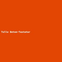 Tolle Beton-Tastatur