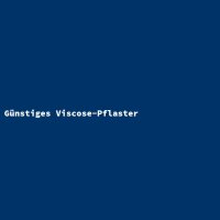 G&uuml;nstiges Viscose-Pflaster